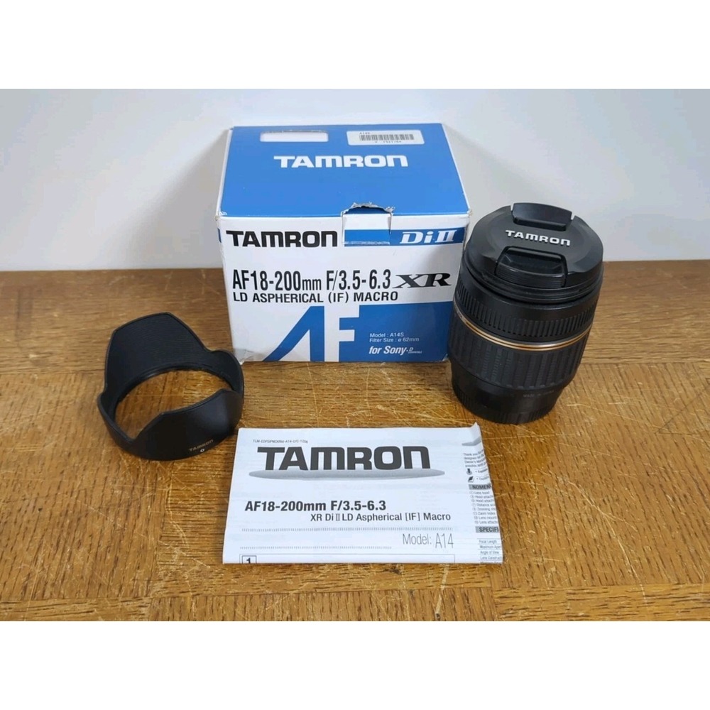 Tamron A14S‎ AF 18-200mm f3.5-6.3 XR Di II LD Macro Lens Sony/Minolta - A-Mount
